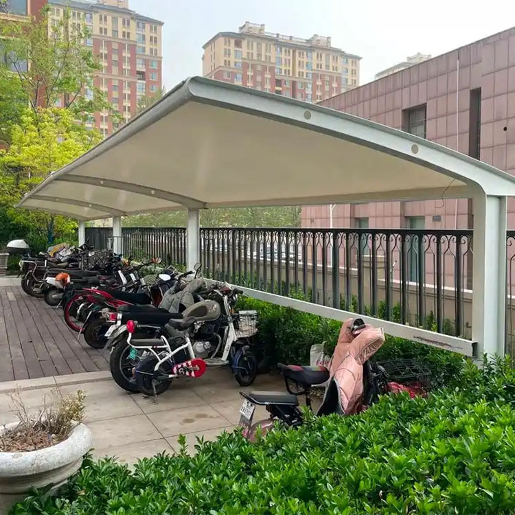 嘉黎县膜结构电动车棚